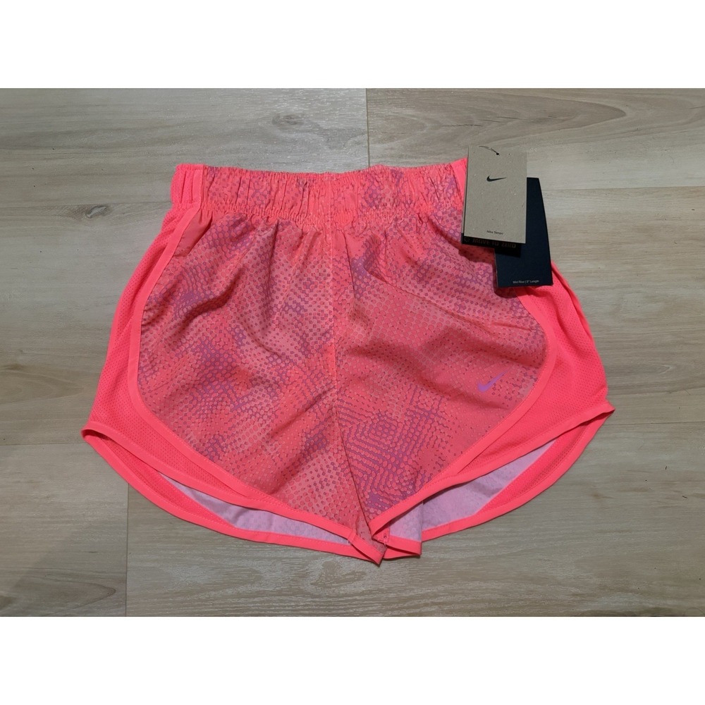 Nike Women's Dri-FIT Tempo 3" Running Shorts Brief Lined Bright Pink Size XS